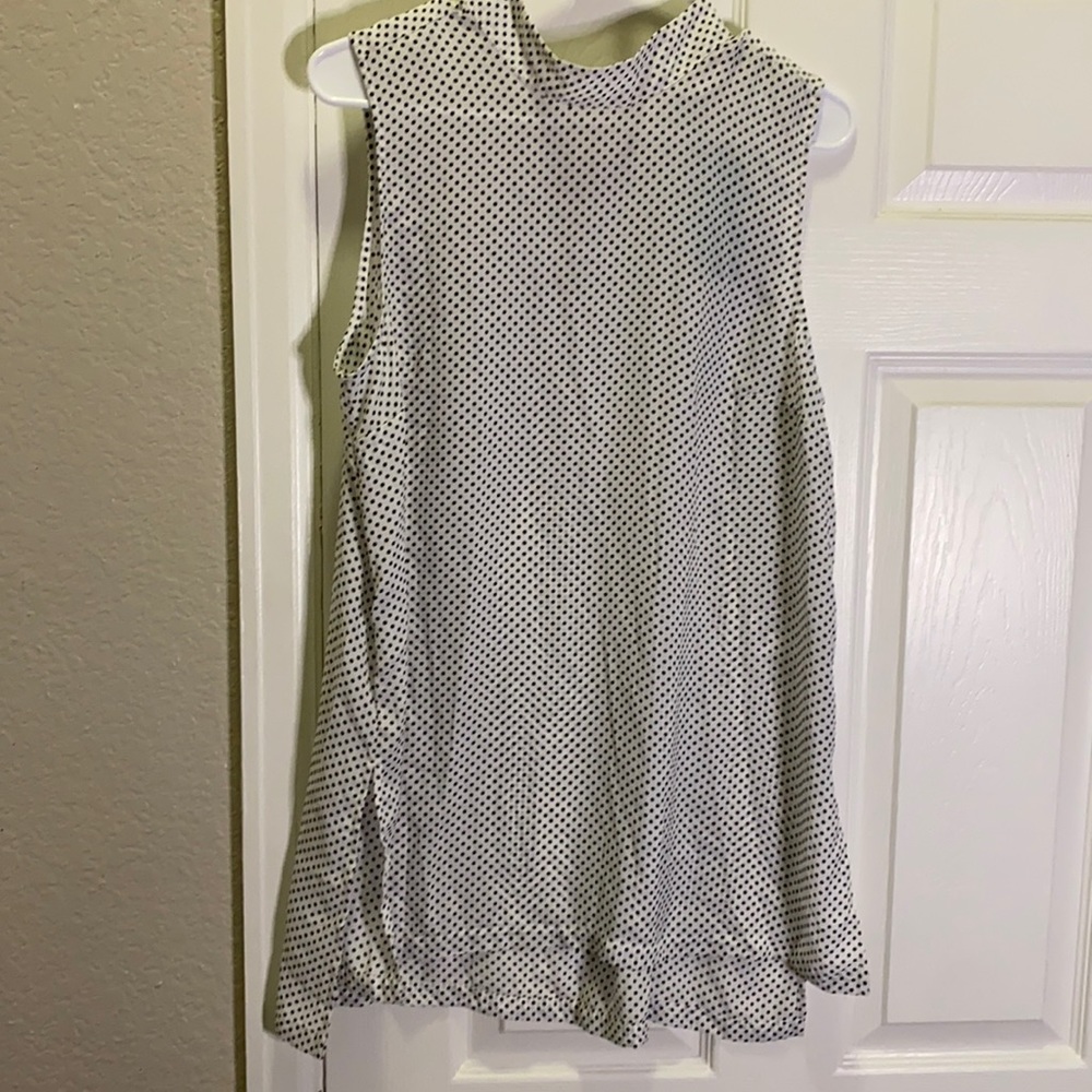 Brand new white polka dot dress tank